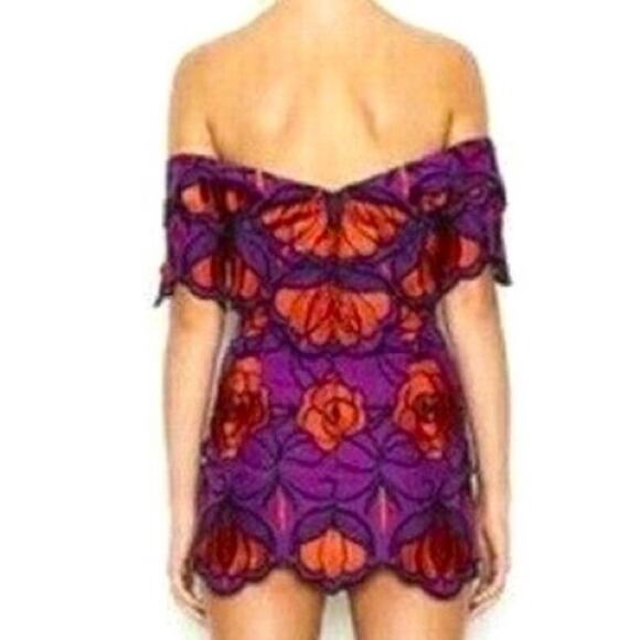 Alice McCall Ms Rose Embroidered Floral Mini Dress Size 6 - Picture 2 of 16